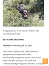 The endemic killing of hippopotamus in Murchison Falls National Park
