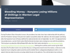 KENYA Bleeding Money – Kenyans Losing Millions of Shillings in Wanton Legal Representation