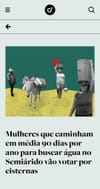 Mulheres que caminham em média 90 dias por ano para buscar água no Semiárido vão votar por cisternas